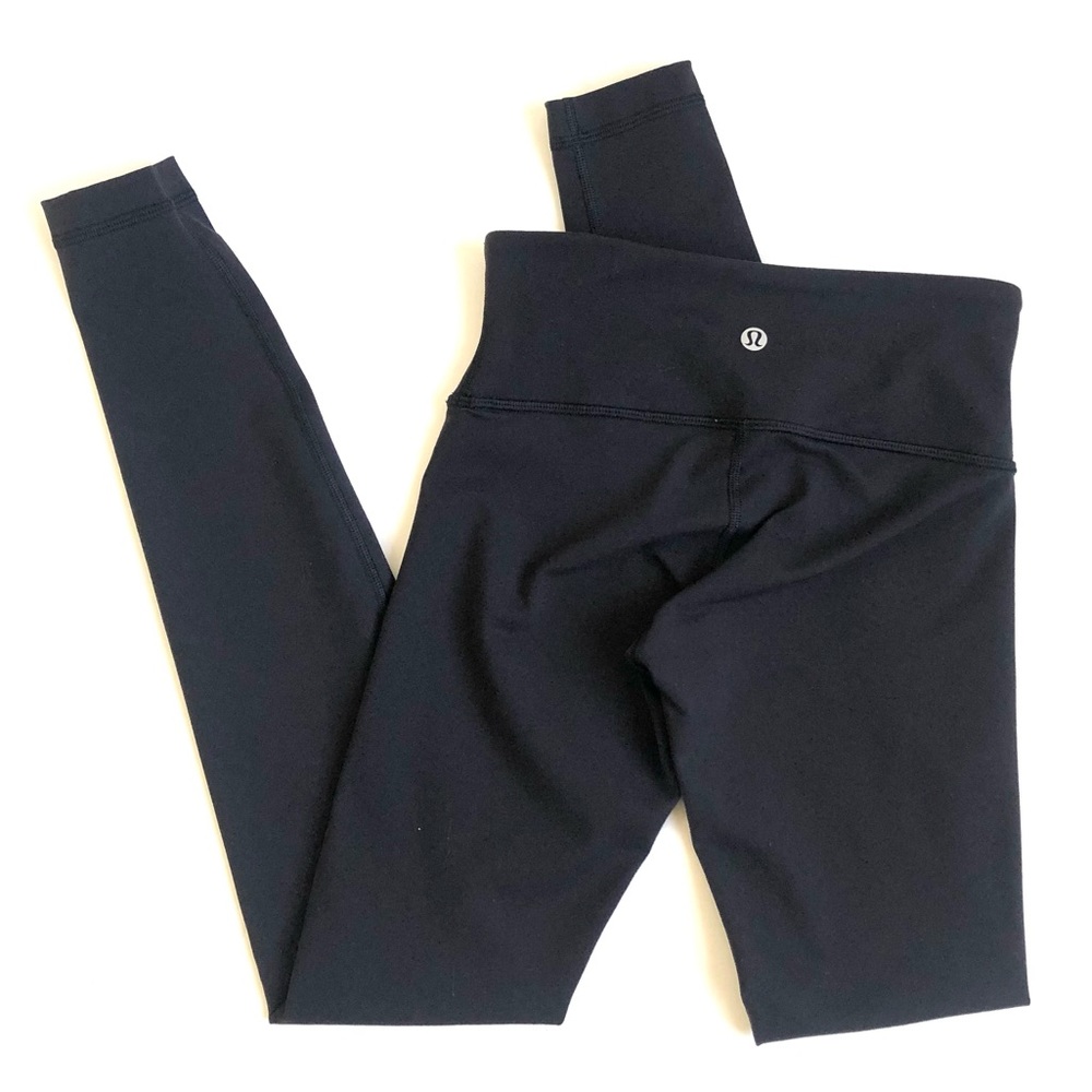 Lululemon Black Wunder Under Low-Rise Tight in Full-On Luon
